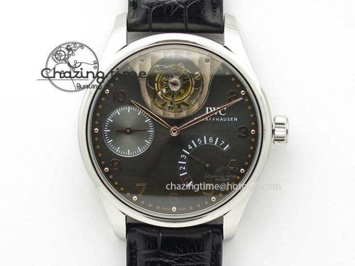 MIROTIME 0207 Compact Portuguese IW545409 RG ZF 1:1 Best Edition White Dial On Brown Leather Strap A 7336